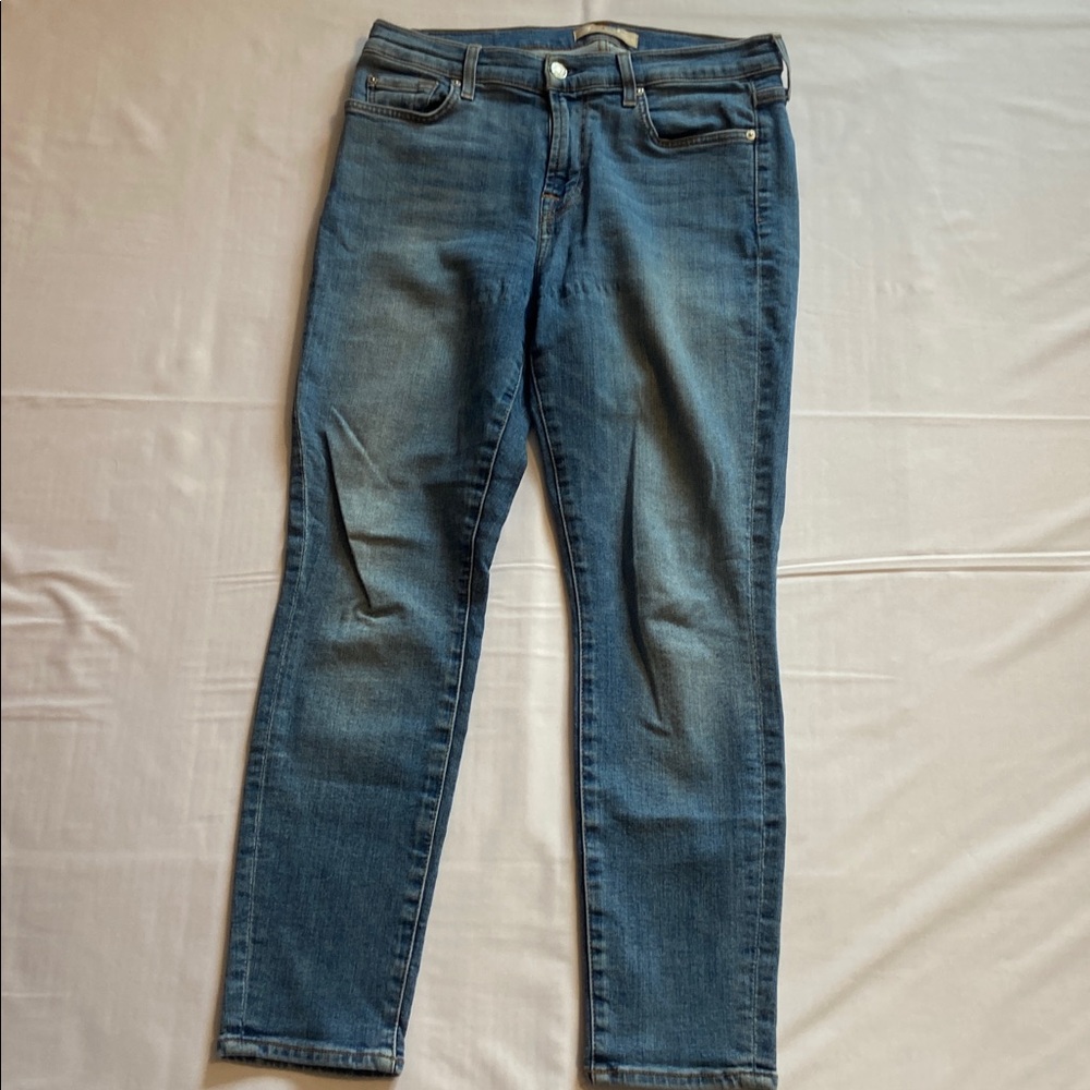 7 For All Mankind Lux Vintage Women's Stretch Ankle Skinny Denim Jeans Size 31